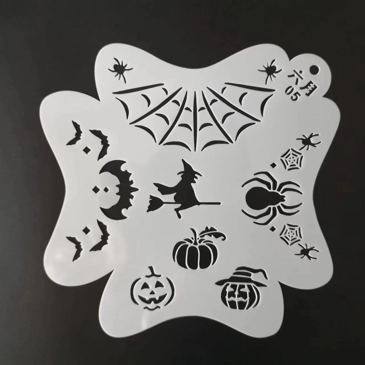 17*17cm Stencils for Body Painting Face Art Halloween Birthday DIY Makeup Stamps Temporary Tattoos Reusable Stencils Plastics Vue LG1705 China Mainland