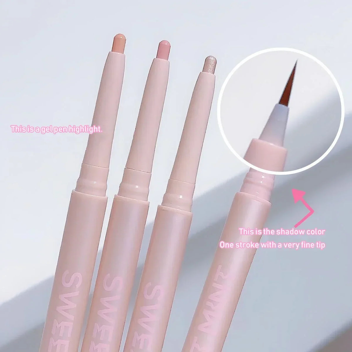 Double-ended Lying Silkworm Pencil Natural Non-smudge 2-in-1 Highlighting Eyeshadow Pen Waterproof Liquid Lower Eyelid Liner Pen Vue