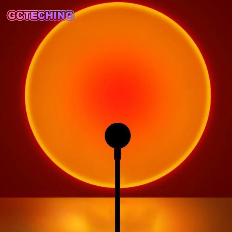 USB Sunset Lamp, Warm Ambiance Light Projector with Romantic Glow, Aesthetic Mood Lighting for Bedroom Living Room Home Decor Vue