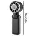 Portable Handheld Fan Ultra Quiet Cooling Turbo 3600mAh Desktop Mini Handheld for Outdoor Travel Vacation Camping Exercise Vue Gray