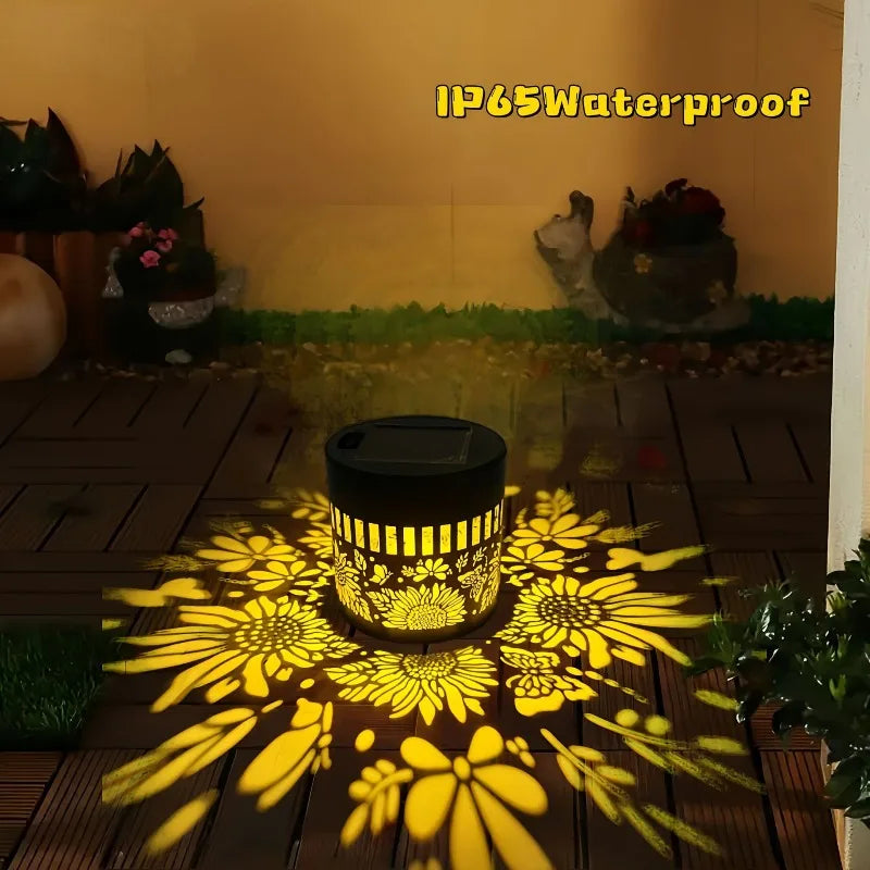 1-8PCS Solar Flower Sun Wall Lantern Outdoor Waterproof Garden Decorative Landscape Sconce for Yard Fence Home Exterior Vue