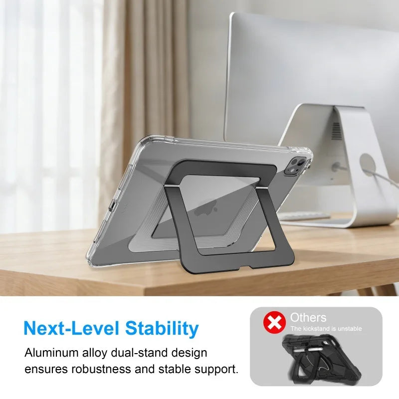 Ronnagar Slim Stand Case for iPad 11th Gen, Air, Pro – Leather iPad Stand Case Vue