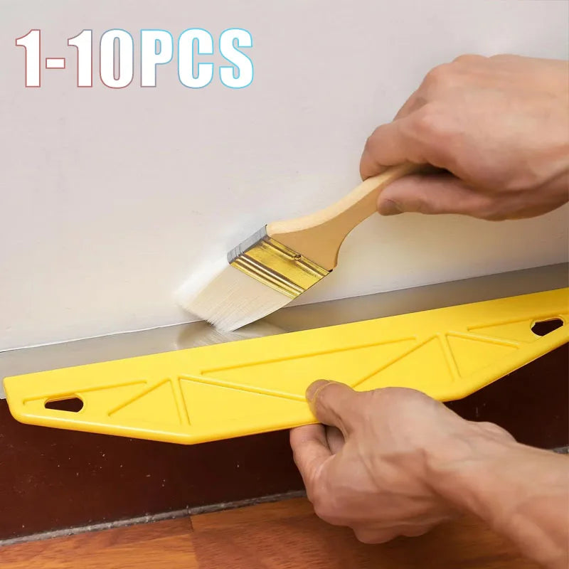 1-10PC Stainless Steel Flexible Scraper Knife Plastic Handle Drywall Putty Trowel for Wallpaper Cleaning Caulk Remover Mud Vue
