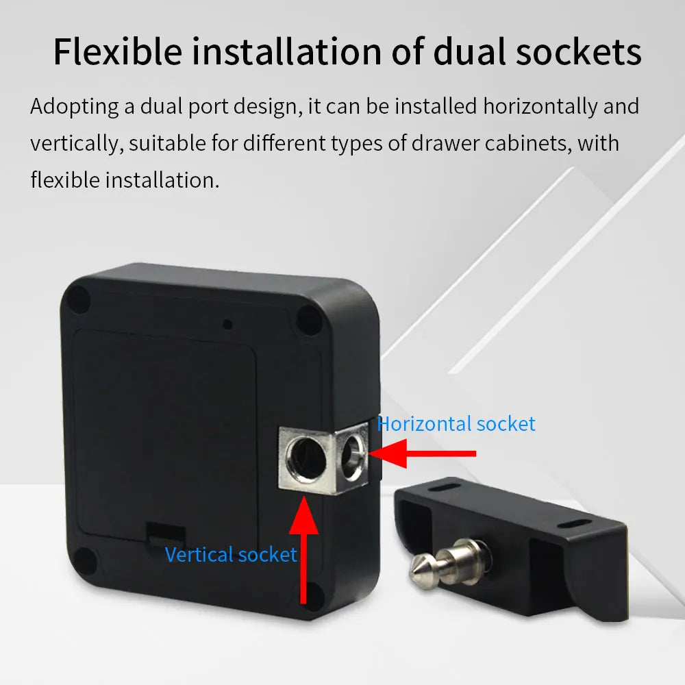 Smart Drawer Lock Invisible Electronic RFID 13.56MHz IC Cabinet Lock Unlock Intelligent Keyless Sensor Lock Easy To Install Vue