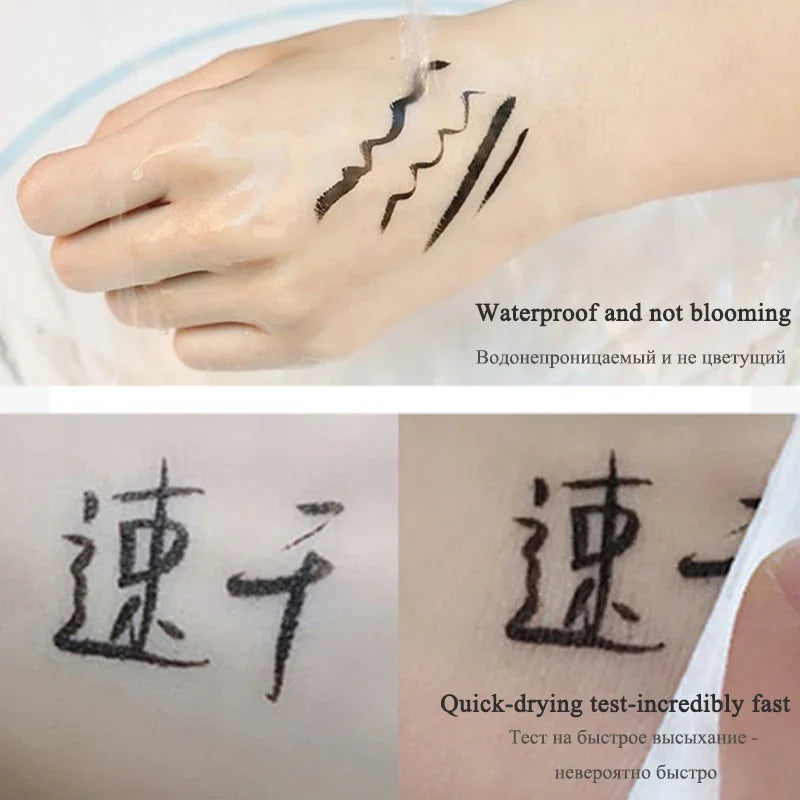 Waterproof Liquid Eye Liner Pencil Quick Drying No Blooming Eyeliner Pen Waterproof Long Lasting Natural Beauty Comestics Tools Vue