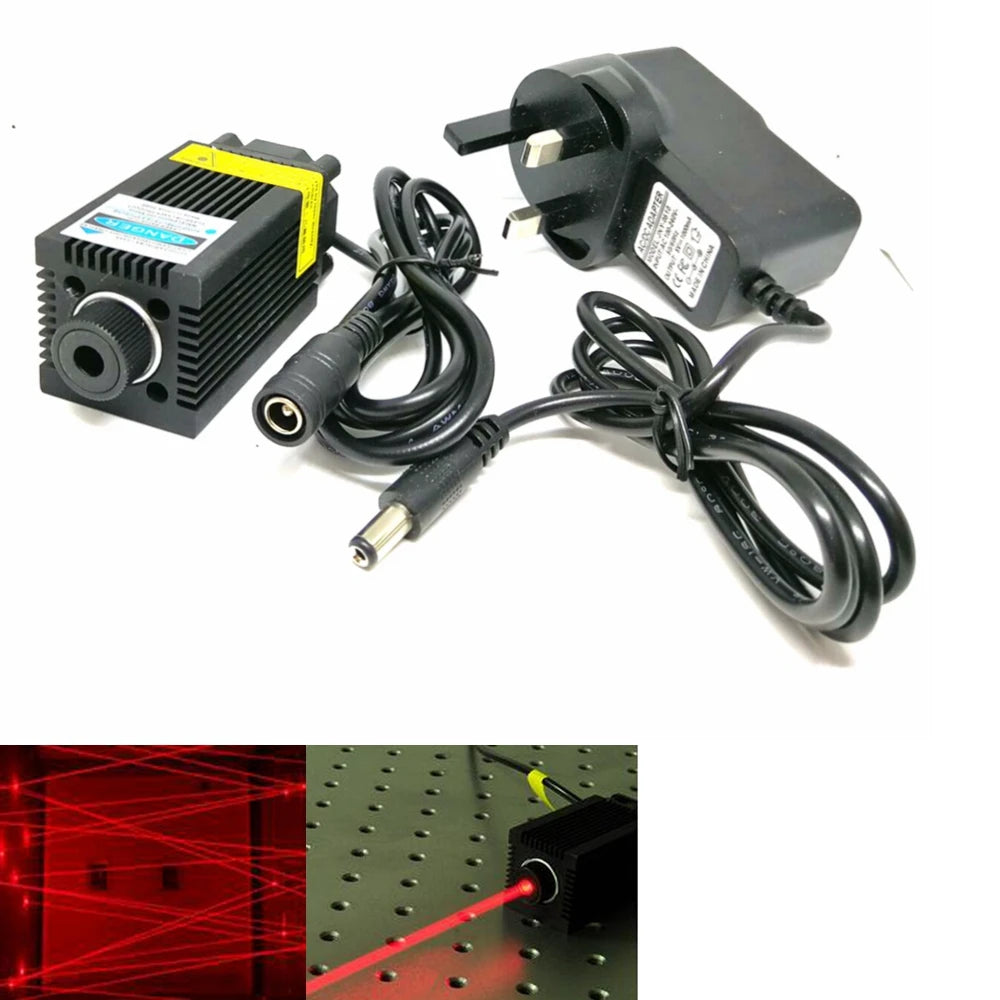 Focusable 650nm 660nm Red Lights 250mw Laser Diode Module With Cooling Fan DC12V Vue EU Plug