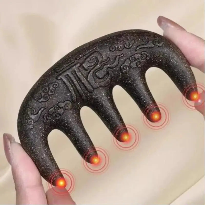 Natural Meridian Scalp Massage Wooden Comb Head Relax Tool Boost Scalp And Hair Health Care Vue