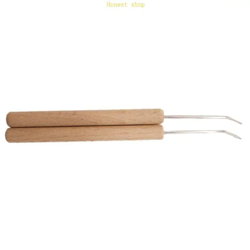Wooden Knitting Loom Hook Set – Weaving Tool for Hats & Scarves Knitting Loom Hook Set Vue