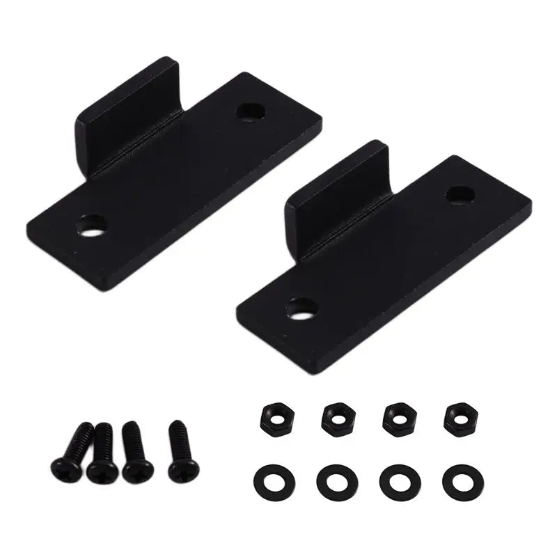 Hot-1 Pair Black Turntable Dust Cover Repair Tabs Hinge Kit For Technics Vue Black