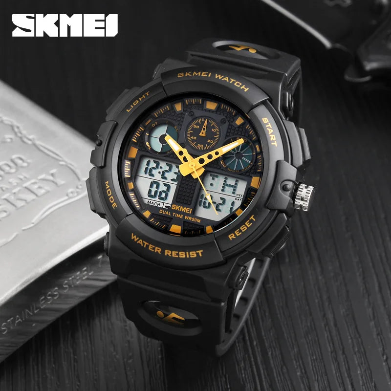 SKMEI 1270 Men's Digital Sport Watch – Chronograph & Alarm Digital Sport Watch Vue