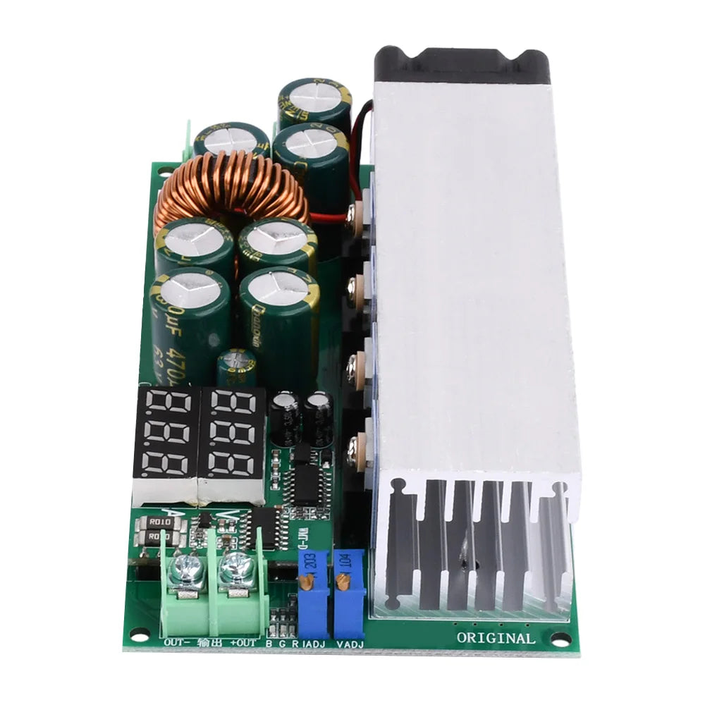 DC12-80V 20A 600W Adjustable Buck Power Module Constant Current Constant Voltage Power Board with Voltage and Current Display Vue