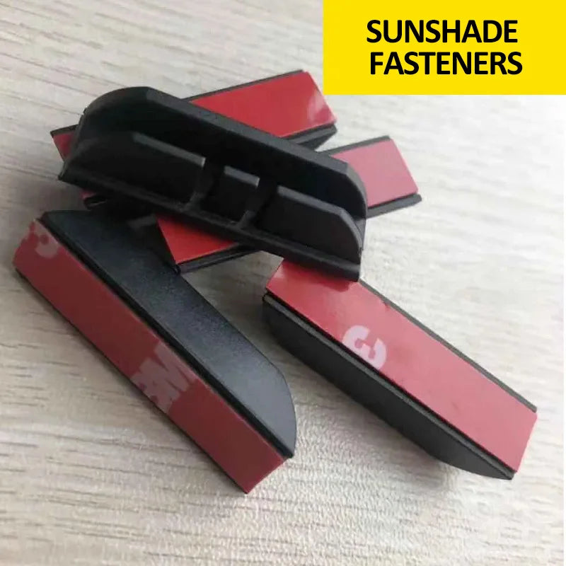Fastener Set Front Car Visor Side Sunshade Window Special Buckle Plastic Card Slot Clip Adhesive Curtain Atuo Parts Accessories Vue