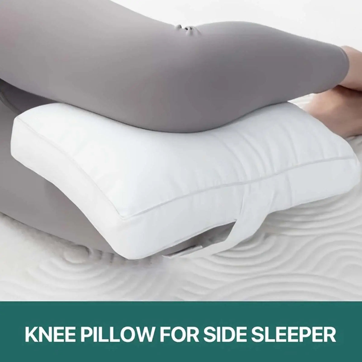 Hip Pillow for Side Sleepers Breathable Ergonomic Bed Cushion Pillow for Between Knees While Sleeping for Spine Alignment Back Vue