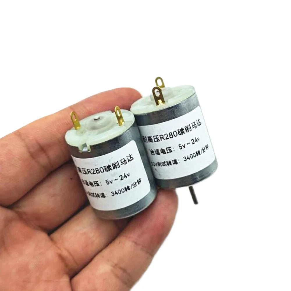 1PCS R280 High-torque/High-voltage DC Motor Remote Control Car Circular Strong Magnetic Carbon Brush Motor DC3-9V/DC5-24V Motor Vue