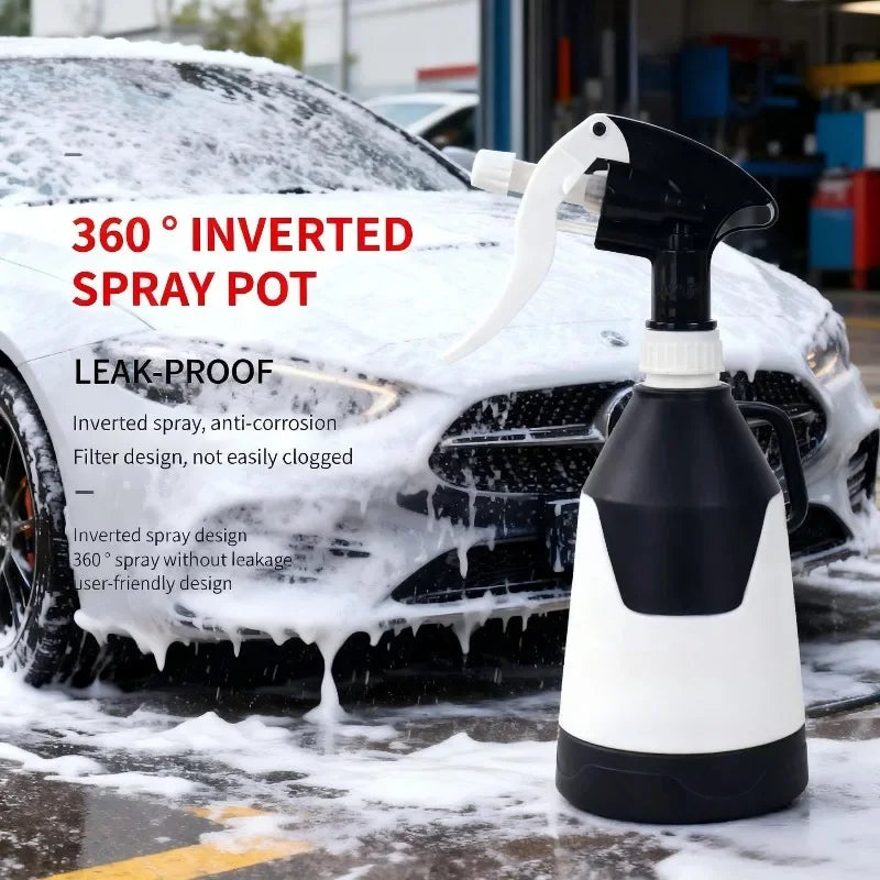 Upside-down Spraying Can Cover 360° Plastic Acid and Alkali-resistant Spray Nozzle Car Wash Sprayer Car Interior Cleaning Tool Vue