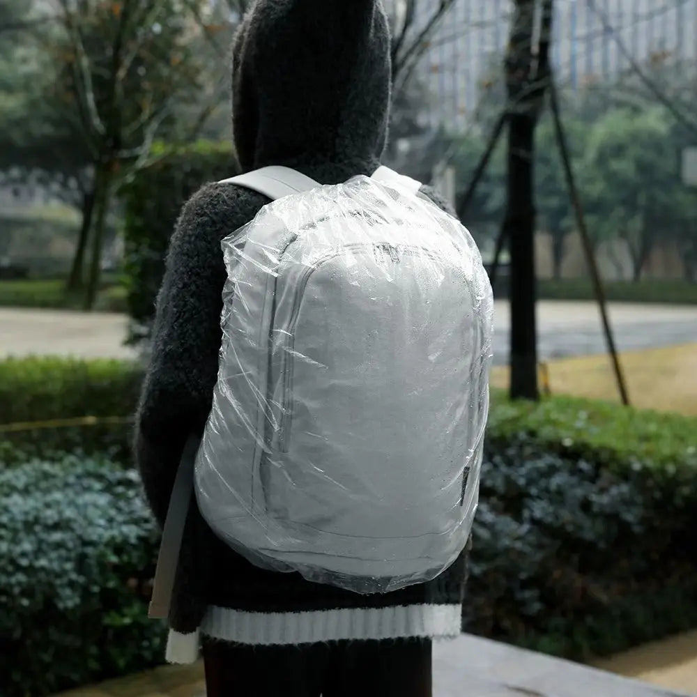 30Pcs Disposable Backpack Rain Cover Foldable 90/110cm Waterproof Backpack Cover Lightweight Compact Transparent Backpack Cover Vue