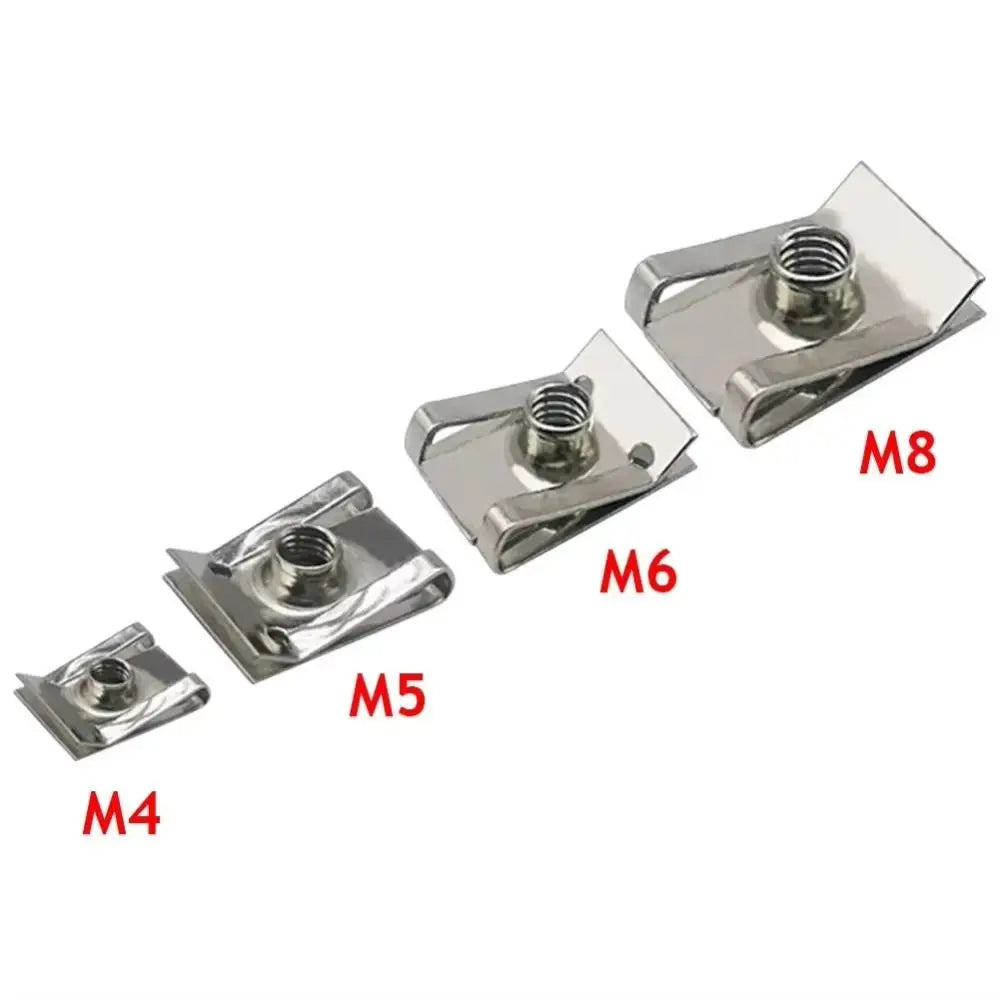 Multi Size Zinc Plated Rivet Nut Flat Head Durable Nutsert Cap U Shape Stainless Steel Threaded Rivet For Screw Bolt Vue