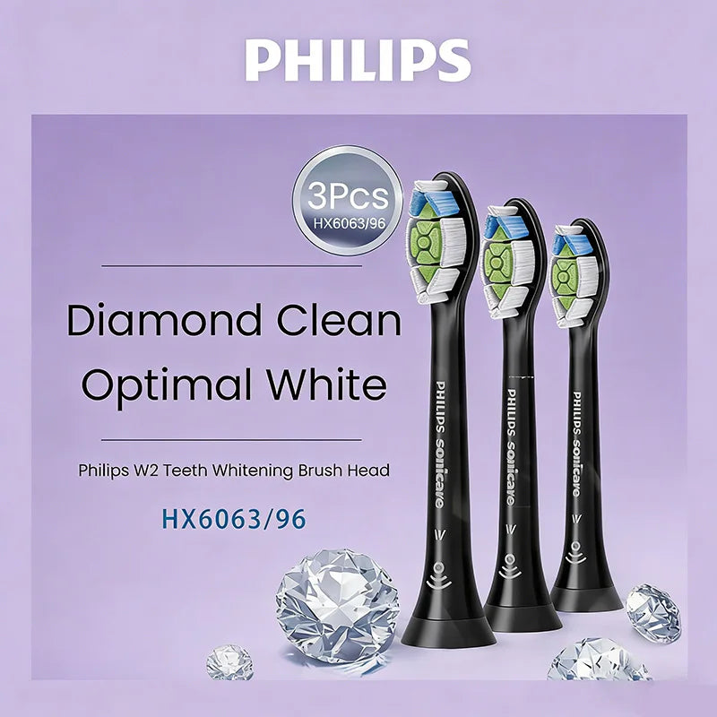Philips HX6063 Electric Toothbrush Head Clean Teeth Yellow Plaque Bright White Teeth Suitable For PHILIPS Series HX3 HX6 HX9 Vue