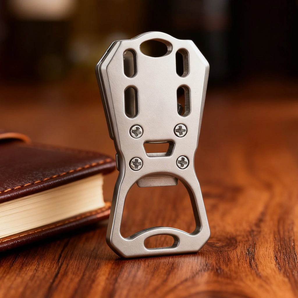 Titanium Alloy Mini Keychain Bottle Opener | EDC Pocket Tool Keychain Bottle Opener Vue China Mainland