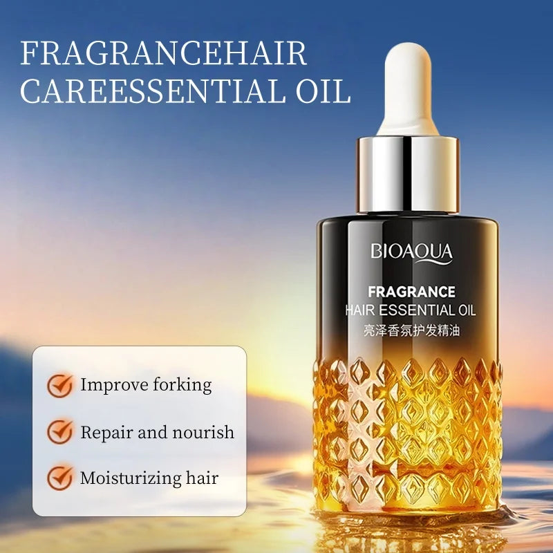 40ml of Glossy Fragrance Hair Care Essential Oil, with a Refreshing Texture, Deeply Nourishes and Moisturizes Hair, Improves Dryness and Frizz Vue