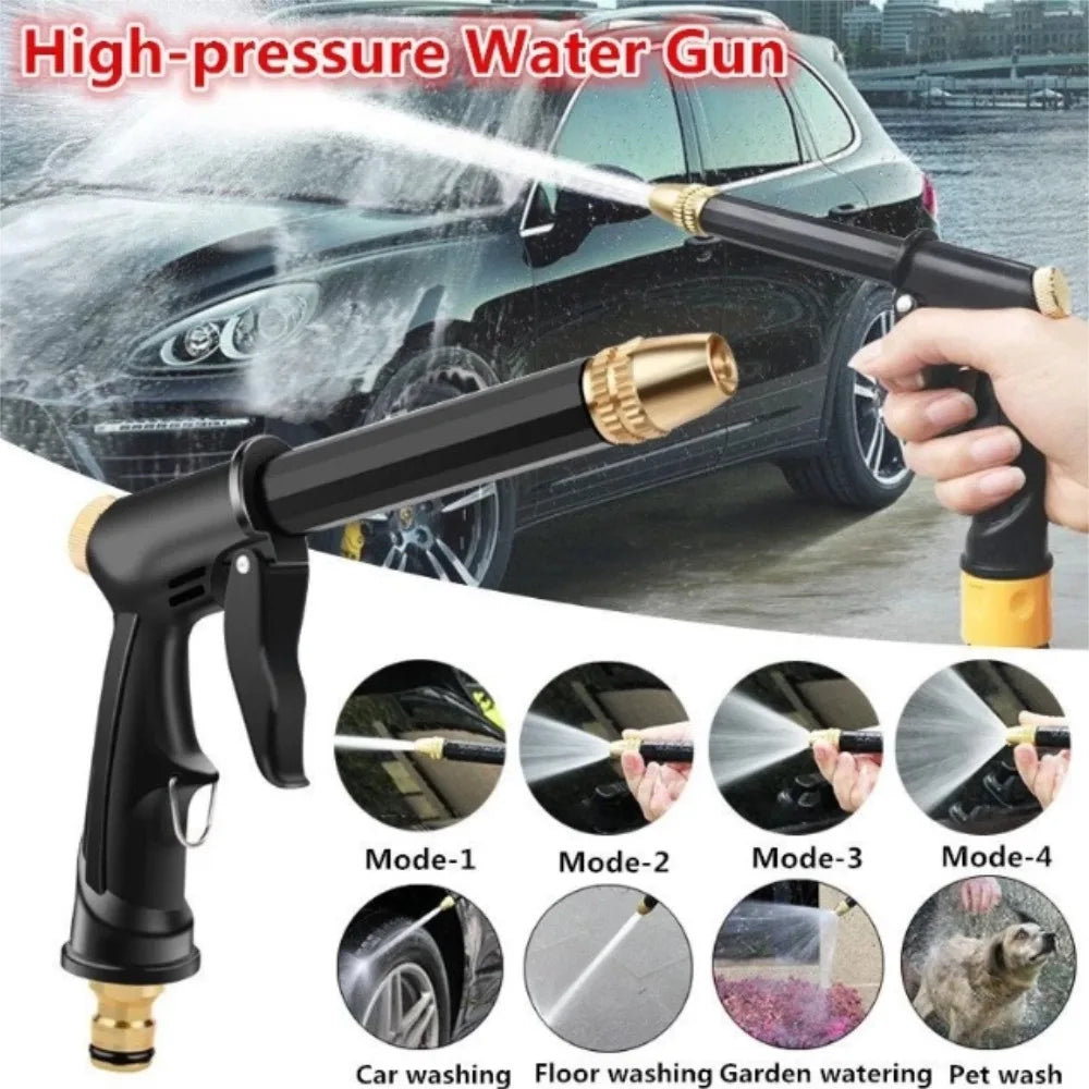 High Pressure Water Lance Hose Pipe Jet Nozzle Gun Garden Adjustable Water Spray Modes Car Pet Ground Cleaning Washer Spray Gun Vue