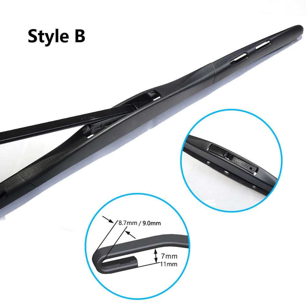 2x For Mercedes Benz G Class W463 1991~2018 Frameless Front Wiper Blades Rubber Windshield Windscreen Cleaning Auto Accessories Vue