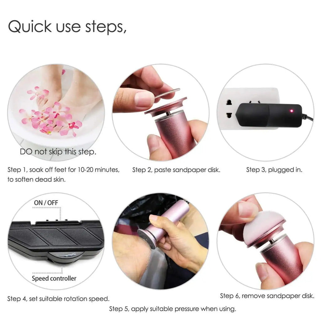 60 PCS/Lot Tool Foot File Sandpaper Disk Sanding Foot Callus Remover Replacement Paper Accessory For Electric Tool Pedicure Vue