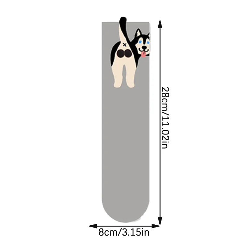 1-10Pairs Kawaii Egg Dog Cartoon Crew Socks for Women Men Cute Puppy Pattern Funny Mid Calf Casual Socks for Fall Winter Daily Vue