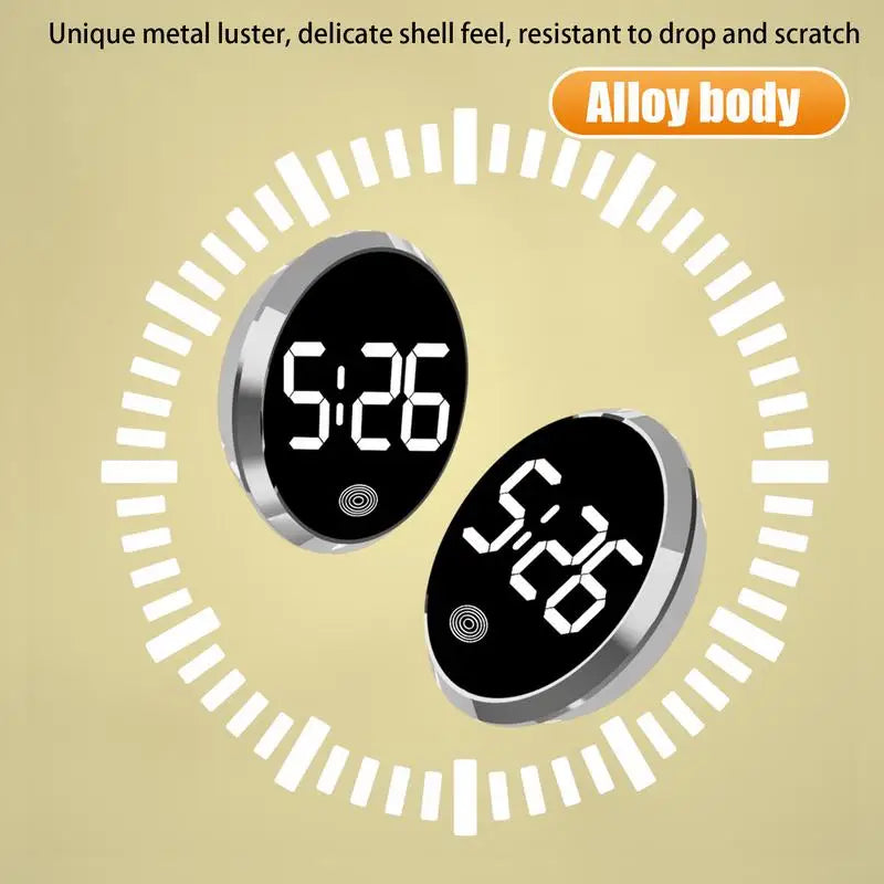 Automotive Digital Clock Vehicle LED Digital Dashboard Clock Waterproof Auto LED Air Vent Watch Touch Activation for Truck Suvs Vue