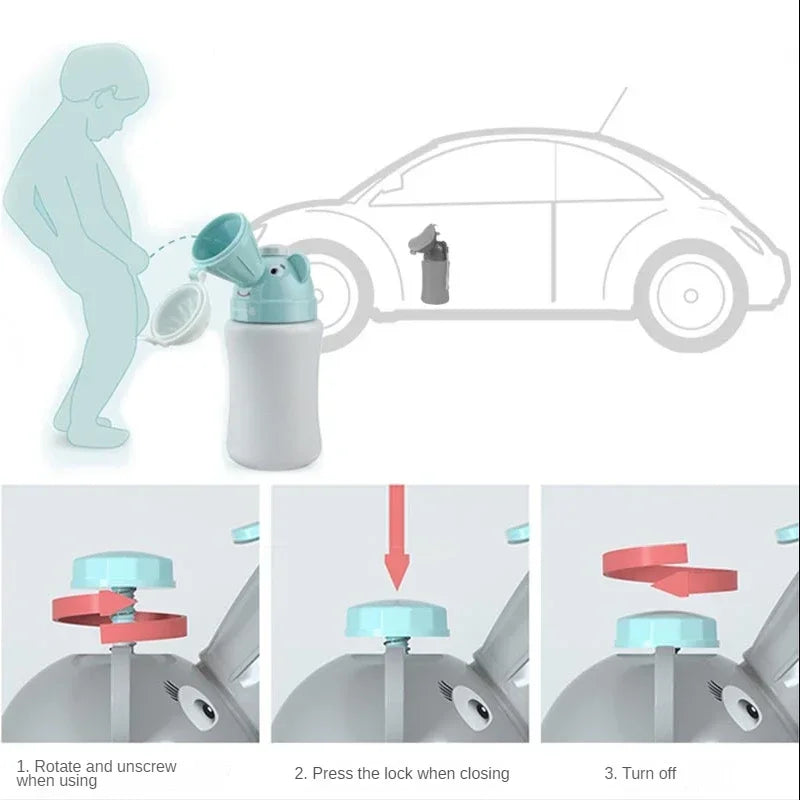 vvocci Baby Anti-leakage Potty baby Pot Outdoor Car Portable Hygiene Toilet Urinal Travel Kids Convenient Toilet Training Potty Vue
