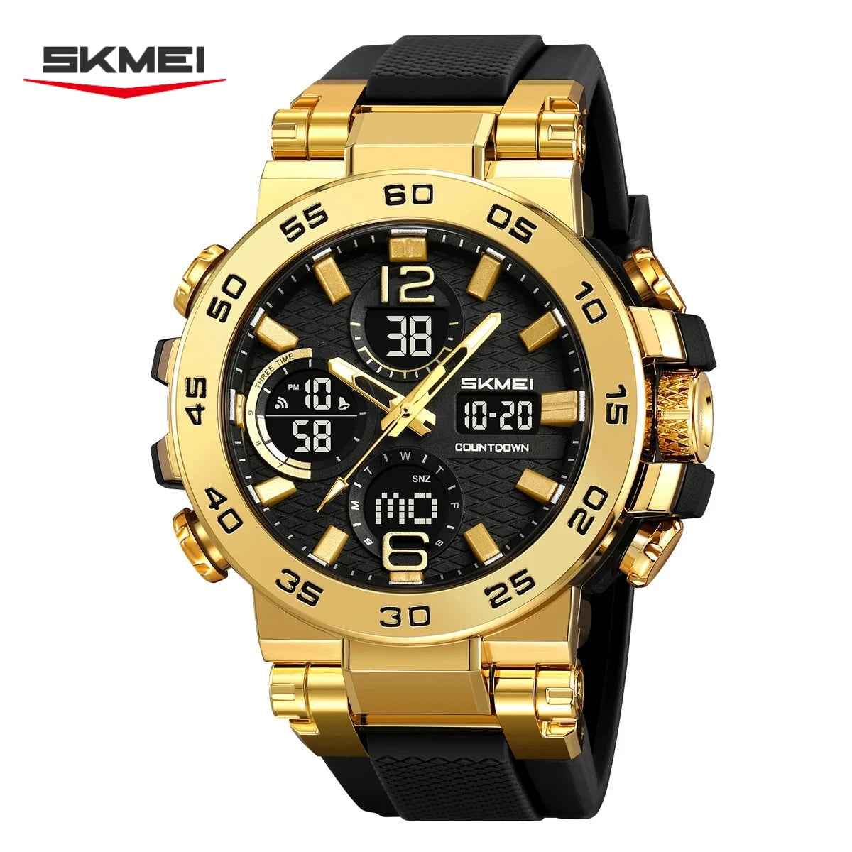 SKMEI 2499 Men's Sport Digital Watch – LED, Alarm, Waterproof Digital Sport Watch Vue