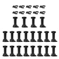 ABKW-40Pcs Furniture Feet Adjustable Cupboard Foot Leg Unit Cabinet Legs With Kick Board Clips For Kitchen Bathroom Cabinet Vue black