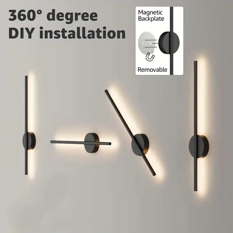 Battery Operated Wall Sconce Wireless LED Light 5v with Remote Control USB Rechargeable Wall Lights for Bedroom Living Room Vue