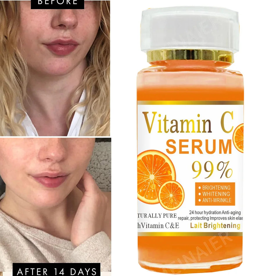 Super 120ml Vitamin C Serum Anti-aging Whitening Serum Oil Facial Serum Timeless Face Serum Anti-wrinkle For Face Dark Spots Vue Default Title
