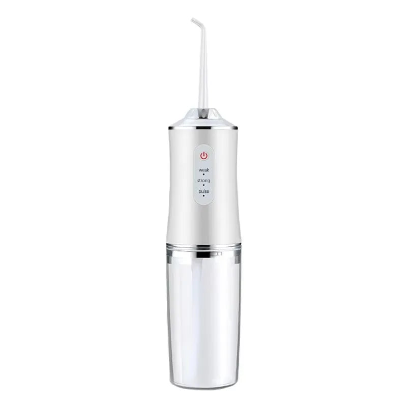 Portable Smart Electric Oral Irrigator Water Flosser 3 Modes Rechargeable Dental Water Jet Irrigator Dental Teeth Cleaner Vue WHITE