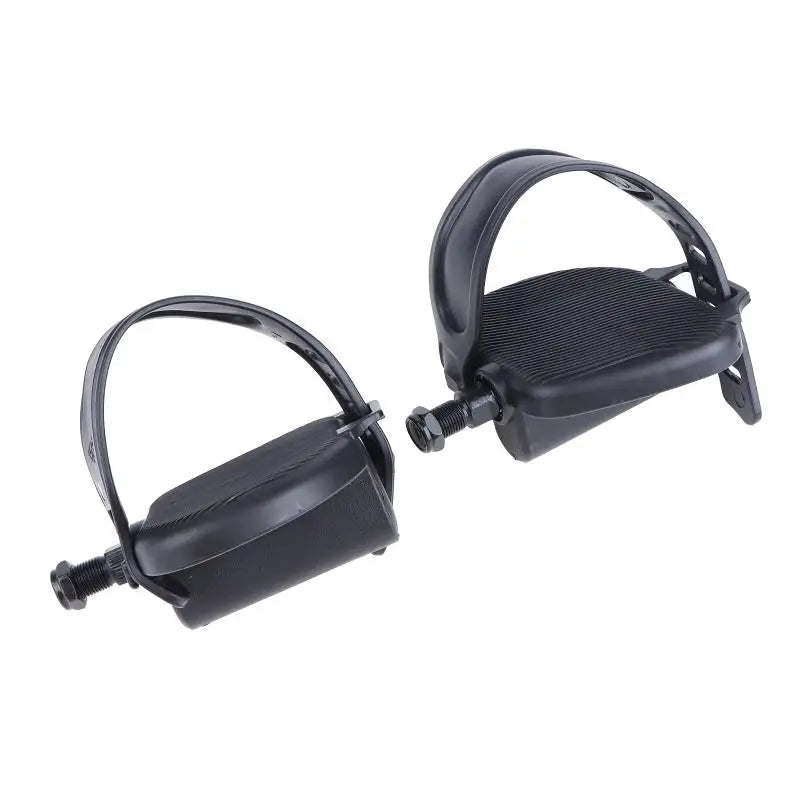 Stationary Exercise Bike Pedals 1 Pair Anti Slip With Straps Replacement Parts For Home Gym Indoor Fitness Vue