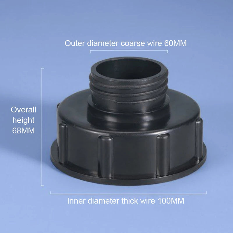 IBC Adapter S100xS60 to DN100 Reducer S60 IBC Tank Connector Valve Adapter Ton Barrel Fitting Accessories Vue Default Title
