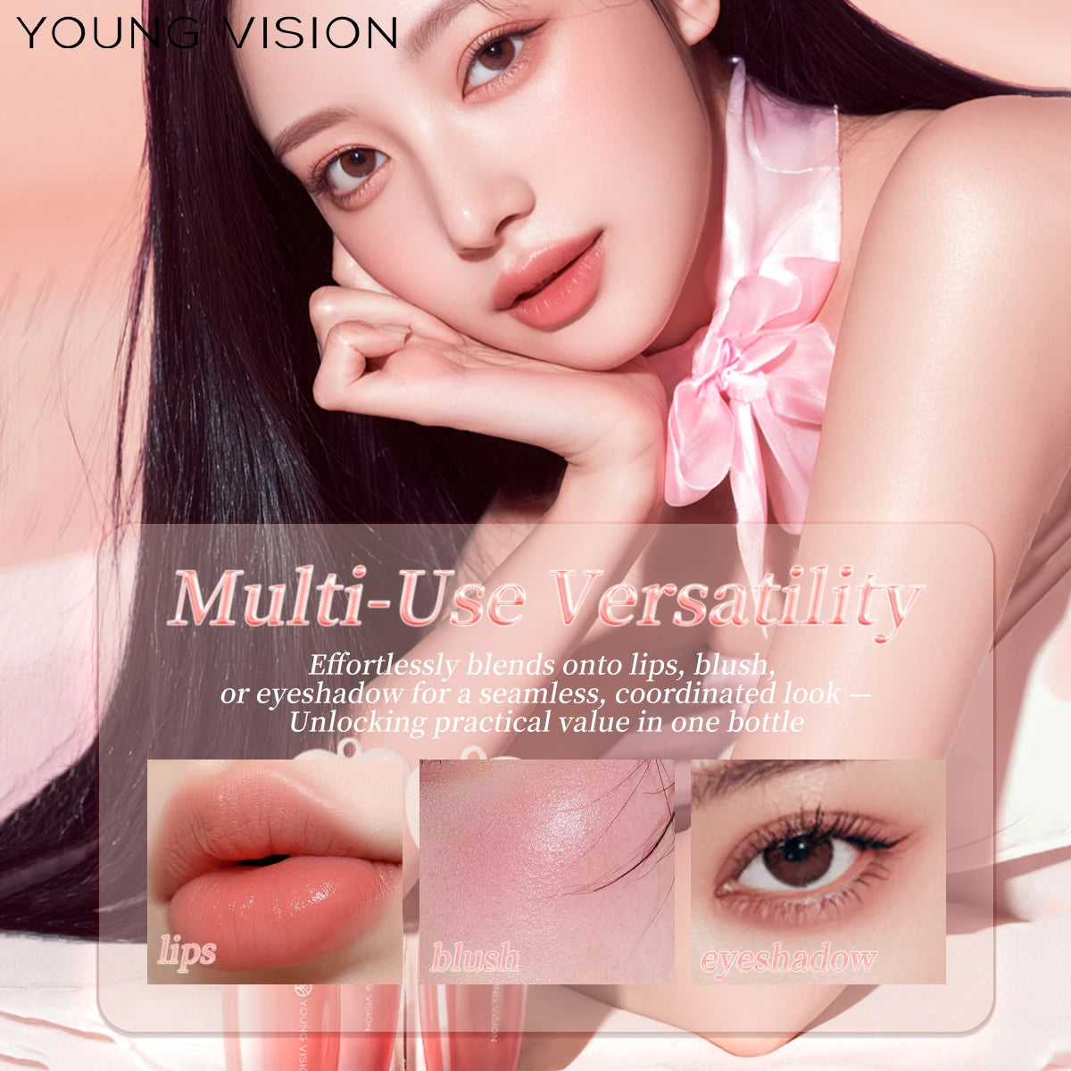 6color Multifunctional Liquid Lipstick, Waterproof Long-Lasting Non-Stain Tinted , Matte Lip Stain Vue