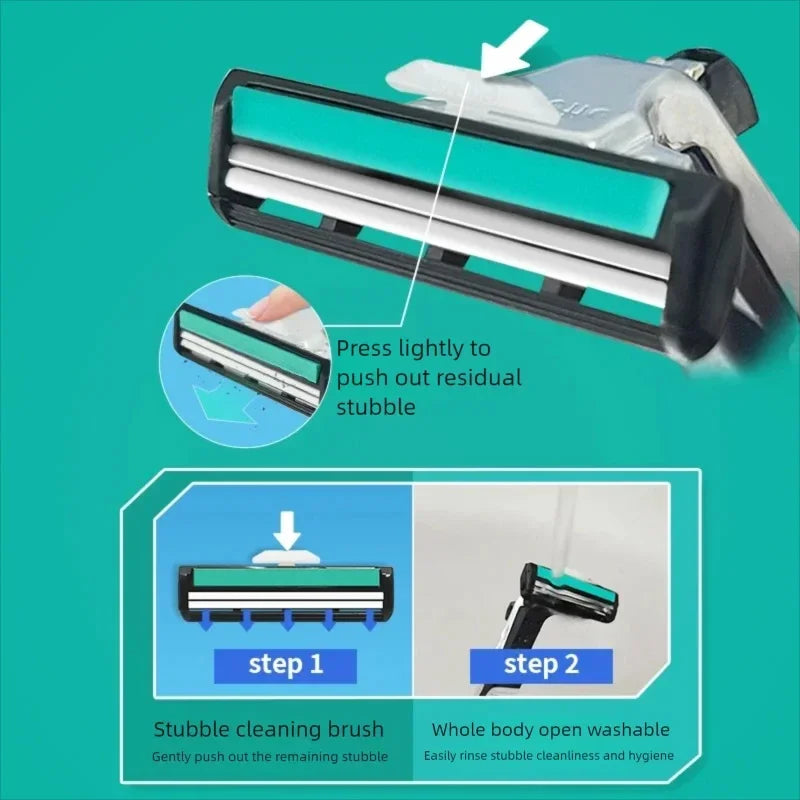 Gillette Vector 2 Double Layers Blades Shaving Razor Blades Face Beard Hair Cutting shaver Blades 16pcs For Gillette Vector 2 Vue