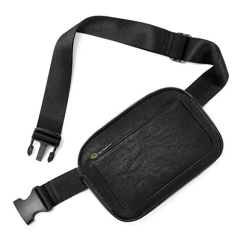 Daily Wear Simple Solid Tone Mini Belt Bag Fashion Unisex Sling Fanny