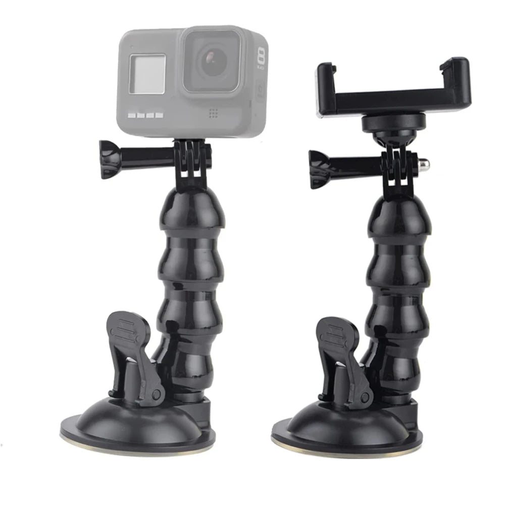 Windshield Suction Cup Car Mount Bracket Flex Clamp Arm For GoPro Hero 10 9 8 DJI Mount for Smartphone Action Camera Accessories Vue