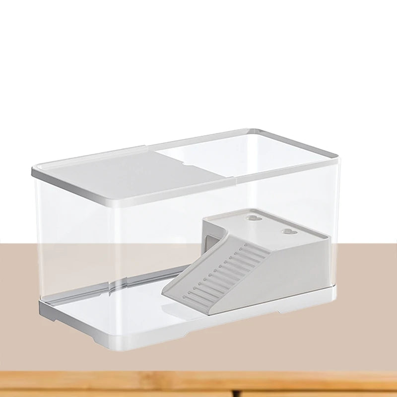 New Turtle Tank Habitat Kit Hatching Breeding Case Decor Turtle Terrarium Basking Platform With Multi-Function Area Vue
