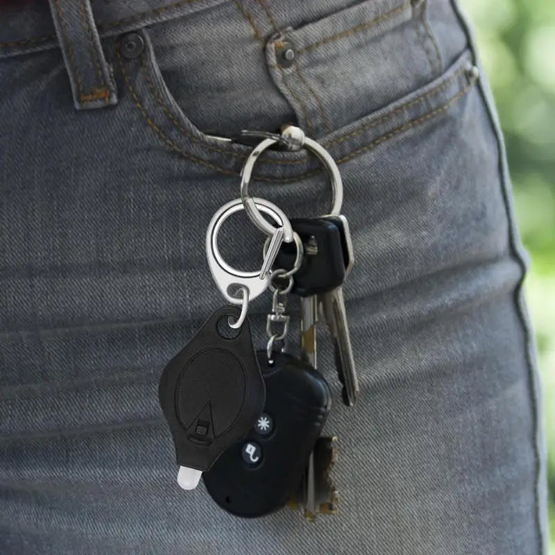 Keychain Light Mini Keychain Squeeze Button Light Mini LED Flashlight Torch Emergency Key Ring Light for Outdoor Camping Hiking Vue