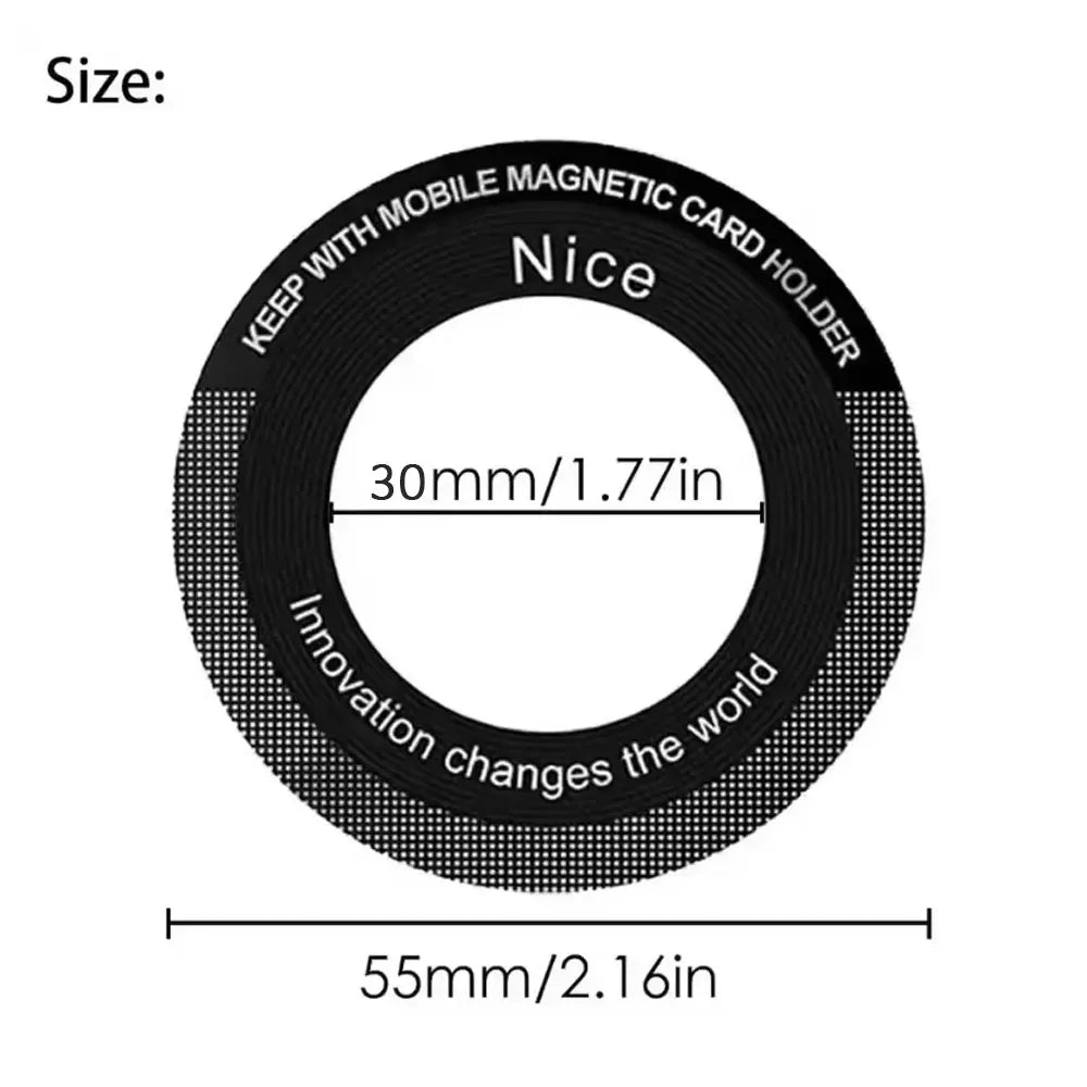 Magsafe Magnetic Plate Ring Universal Metal Sticker Support Wireless Charger Metal Plate Sheet for Magnet Car Holder Vue