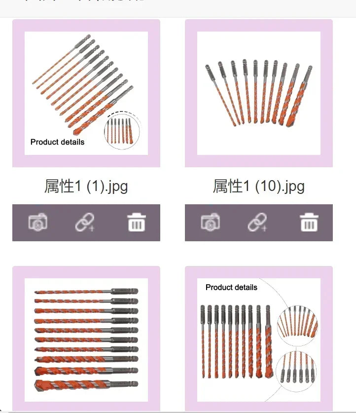 10-Pc Carbide Masonry Drill Bits Set – Concrete, Tile & Brick Masonry Drill Bits Vue China Mainland