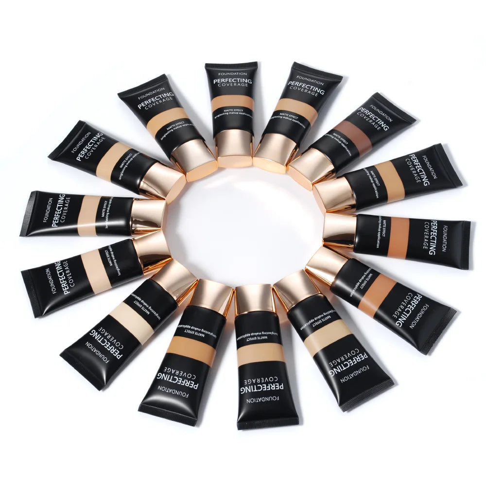 Liquid Foundation Private Label Face Makeup Manufacturers Custom OEM Long Lasting Waterproof Concealer Bronzer Matte Foundations Vue