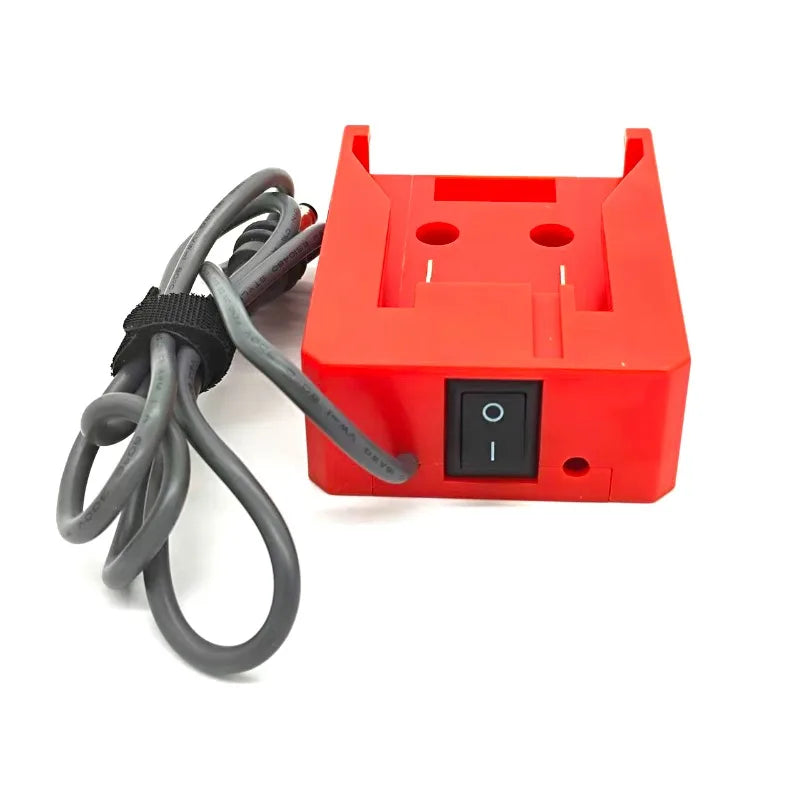 Portable Mini Power Adapter for Milwaukee 18V Lithium Battery Lightweight and Portablel Power Adapter for Outdoor and Emergency Vue