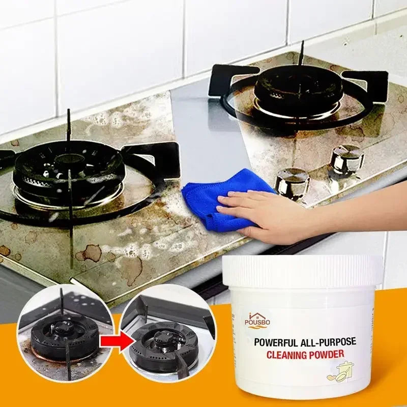 110/250g Powerful Kitchen All-purpose Powder Cleaner Agent Kitchen Strong Heavy Dirt Cleaning Agent Multifunctional Bubble Powde Vue