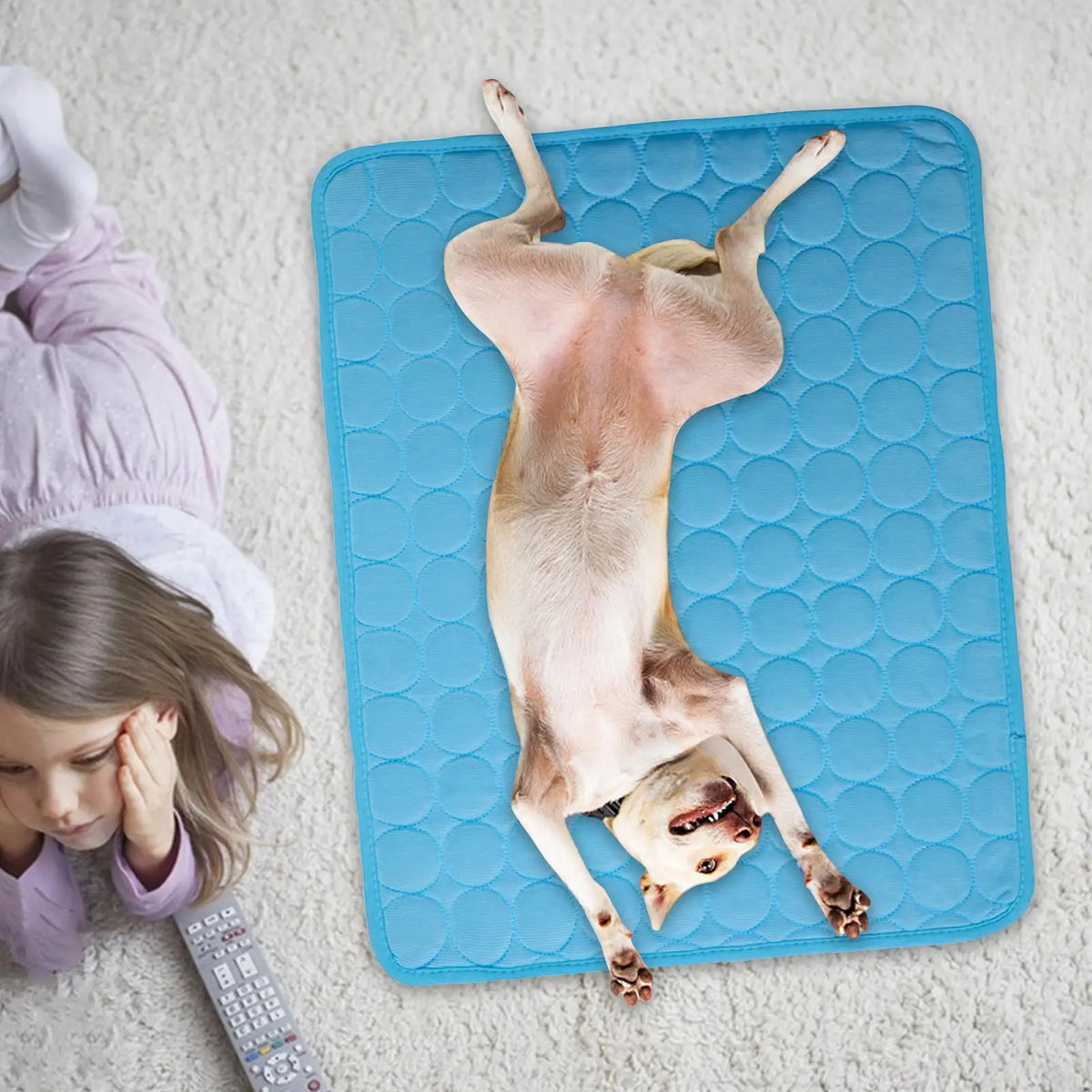 62X50cm/70X55cm Dog Cooling Pad Washable Waterproof Dog Cooling Blanket Pet Sofas For Travel Camping Offices Home Living Room Vue