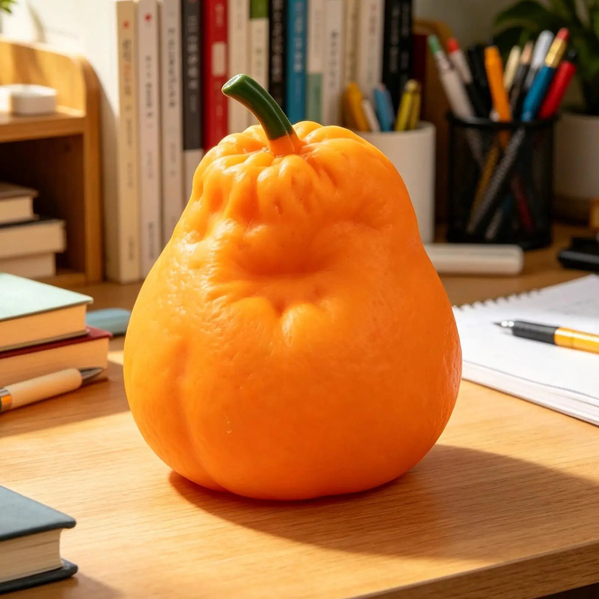 7X6X3cm Realistic Orange Squeeze Toy Soft Slow Rising Fruit Fidget for Kids Teens Office Party Favors Stress Relief Family Fun Vue
